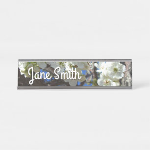 Porte-nom Pour Bureau Spring Flowering Pear Tree