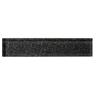Porte-nom Pour Bureau Style en pierre noir moderne - l'espace
