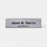 Style Industriel Personnalisé Gris Diamondplate