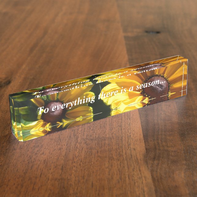 Porte-nom Pour Bureau Sushis aux yeux noirs en disant (Taille)