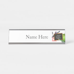 Porte-nom Pour Bureau Tableau de bord de l'enseignant