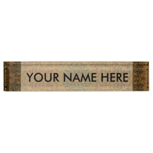 Porte-nom Pour Bureau Tapisserie William Morris Tapisserie tapis