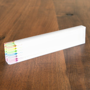 Porte-nom Pour Bureau Temps de coloriage !