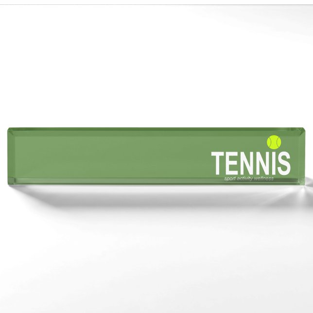 Porte-nom Pour Bureau Tennis (Devant)