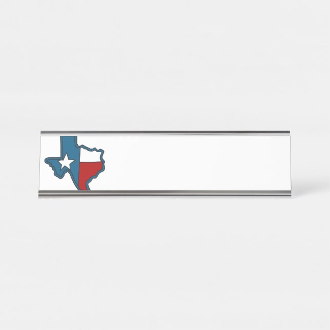Porte-nom Pour Bureau Texas (Devant)
