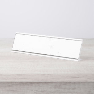 Porte-nom Pour Bureau Texture Grunge Monochrome Minimaliste
