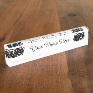 Porte-nom Pour Bureau Théâtre Macrabe