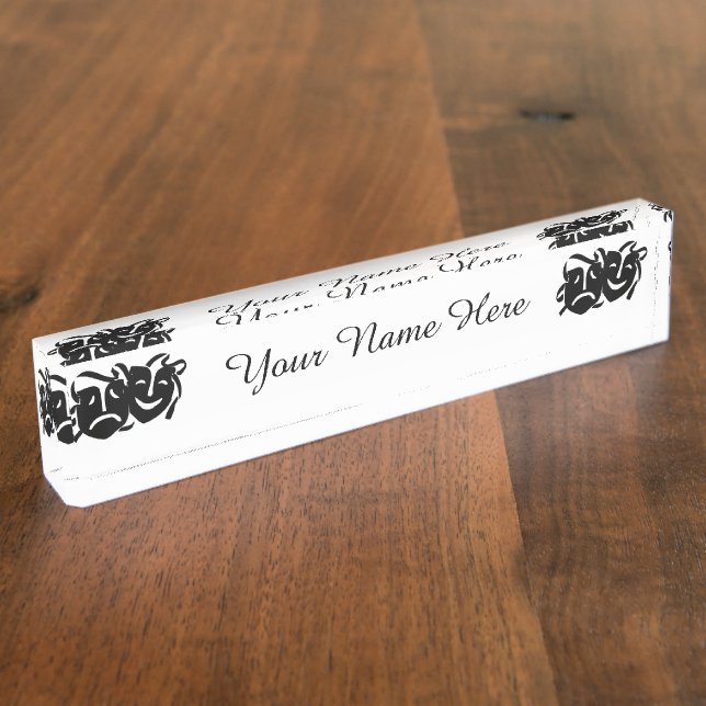 Porte-nom Pour Bureau Théâtre Macrabe (Taille)