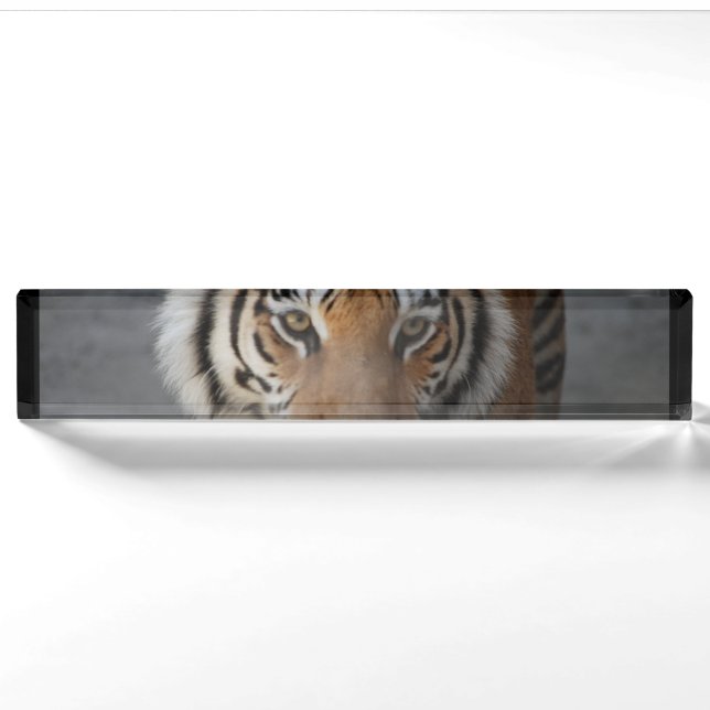 Porte-nom Pour Bureau tiger-54 (Devant)