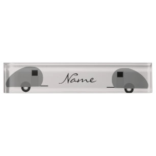 Porte-nom Pour Bureau Tiny Teardrop Trailer Thunder_Cove