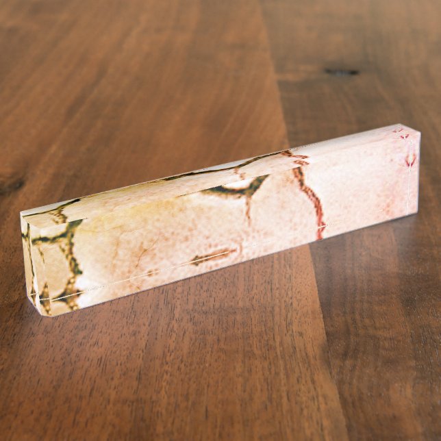 Porte-nom Pour Bureau Titre en marbre (Taille)