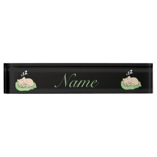 Porte-nom Pour Bureau Tonnerre en sommeil