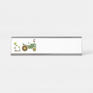Porte-nom Pour Bureau Tracteur agricole