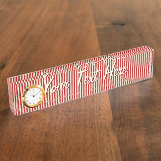 Porte-nom Pour Bureau Tripe Vintage classique verticale personnalisée