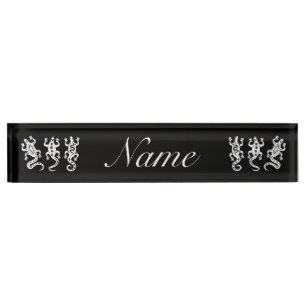 Porte-nom Pour Bureau Trois Lizards Thunder_Cove Style sud-ouest
