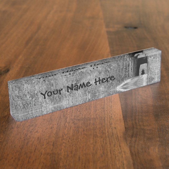 Porte-nom Pour Bureau Tunnel routier des Needles (Taille)