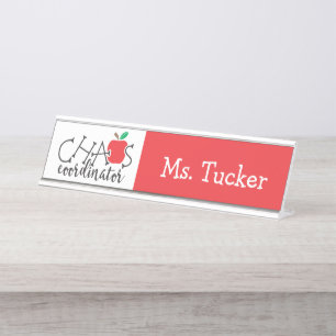 Porte-nom Pour Bureau Un cadeau pour le coordinateur du Chaos pour un en