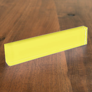 Porte-nom Pour Bureau Un dégradé qui se mélange du jaune à l'orange, la
