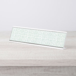 Porte-nom Pour Bureau Un motif géométrique transparent avec interlockin
