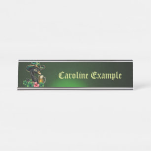 Porte-nom Pour Bureau Une touche irlandaise :