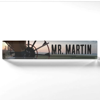 Porte-nom Pour Bureau Unique Holland Windmill View Desk Name Plate