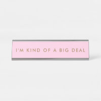 Unique Rose Novelty Funny Desk Nom Plate