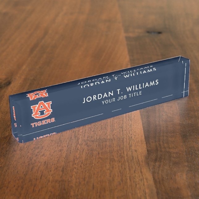 Porte-nom Pour Bureau Université d'Auburn | Auburn (Taille)