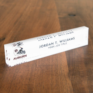Porte-nom Pour Bureau Université d'Auburn   Auburn Football