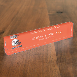 Porte-nom Pour Bureau Université d'Auburn   Auburn Football