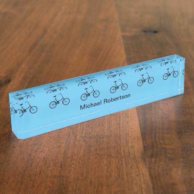 Porte-nom Pour Bureau Vélo à deux roues (Taille)