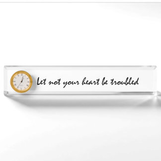 Porte-nom Pour Bureau Verset biblique inspirant