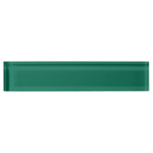 Porte-nom Pour Bureau Vert bouteille (couleur solide)