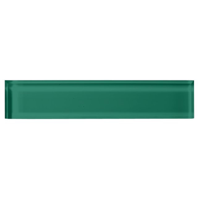 Porte-nom Pour Bureau Vert bouteille (couleur solide) (Devant)