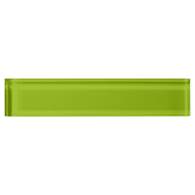 Porte-nom Pour Bureau Vert pomme (couleur solide) (Devant)