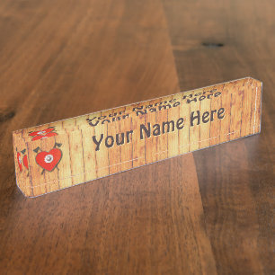 Porte-nom Pour Bureau Viking Valentine