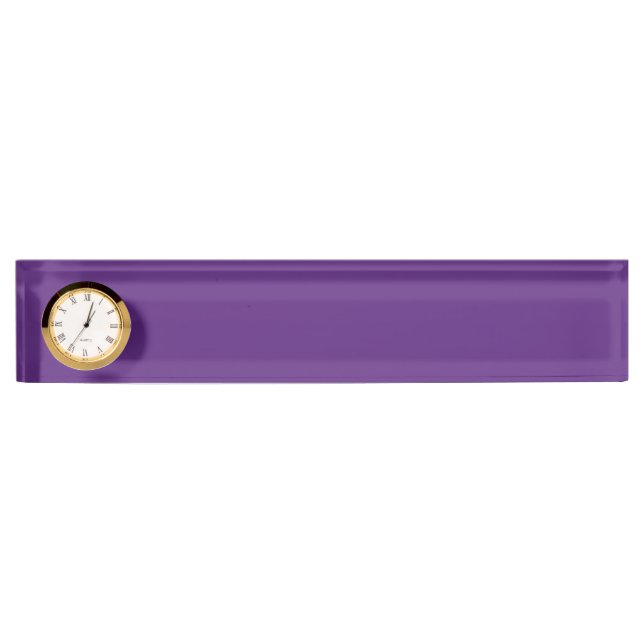 Porte-nom Pour Bureau Violet foncé (Devant)