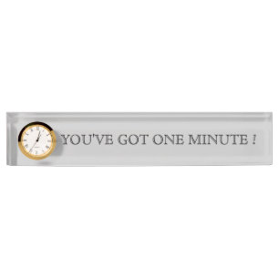 PORTE-NOM POUR BUREAU VOUS AVEZ UNE MINUTE !