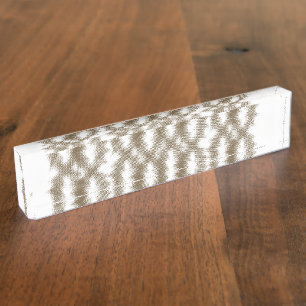 Porte-nom Pour Bureau Vue de fond d'une grille de maillage métallique cr