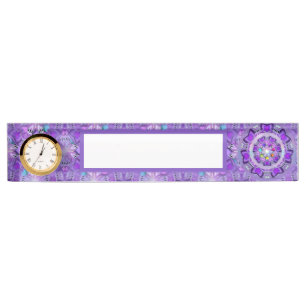 Porte-nom Pour Bureau W2 pourpre