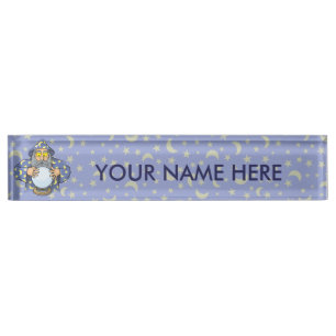 Porte-nom Pour Bureau Wizard