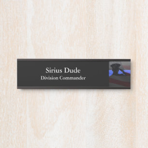 PORTE-NOM POUR PORTE 