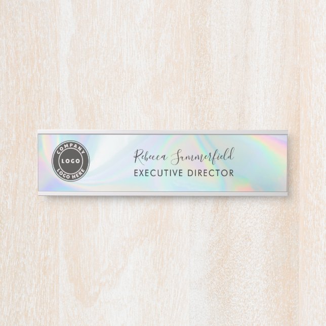 Porte-nom Pour Porte Ajouter Logo Holographic Executive Manager (Devant)