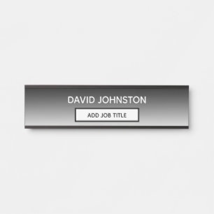 Porte-nom Pour Porte Ajoutez votre nom et titre professionnel à cette E