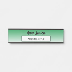 Porte-nom Pour Porte Ajoutez votre nom et votre titre de travail à cett