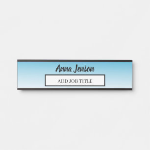 Porte-nom Pour Porte Ajoutez votre nom et votre titre de travail à cett