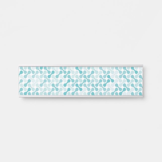 Porte-nom Pour Porte Art graphique liquide abstrait (Devant)