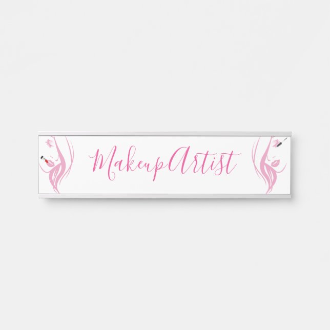 Porte-nom Pour Porte Artiste de maquillage (Devant)