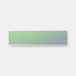 Porte-nom Pour Porte Blue green rainbow abstract texture pattern art t