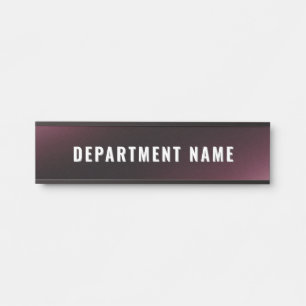 Porte-nom Pour Porte Branché Moderne Simple Département Nom Porte Signa
