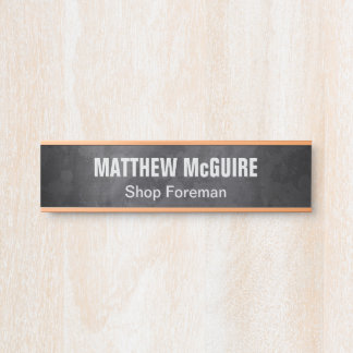 Porte-nom Pour Porte Bureau de la boutique en métal de broyage industri